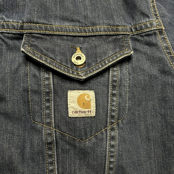 Carhartt men's large sherpa lined trucker jacket - Picture 9 of 16